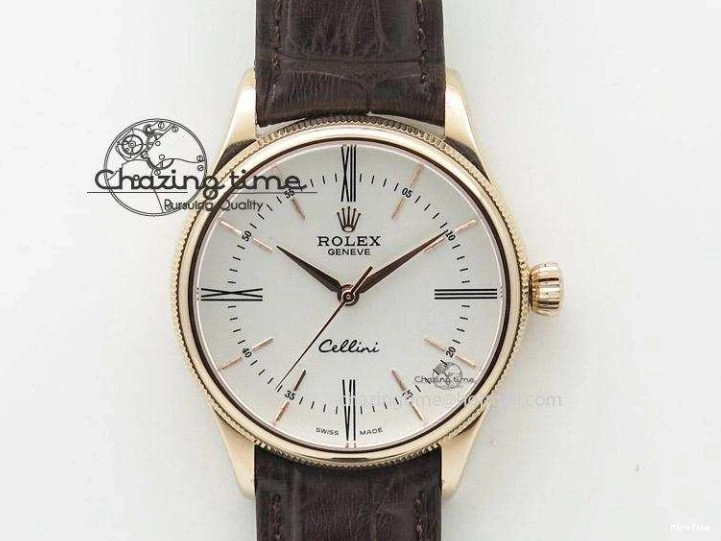 MiroTime 0219 DayDate 40mm BP-Maker 228238 YG Wrapped Gold Roman Dial (Fluted Bezel) On YG Bracelet ETA Attractive 3848